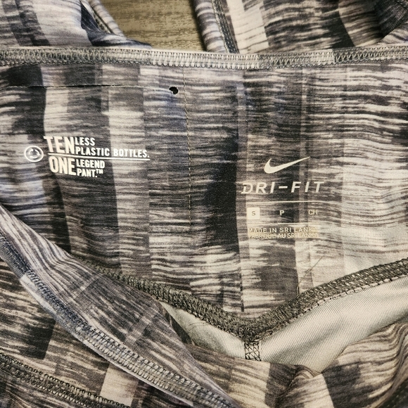 Nike One Power Legend Pant Tights Brush Print High Rise Full Length Yoga workout - Picture 8 of 9